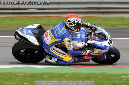 2009-05-09 Monza 1681 Superbike - Qualifyng Practice - Jakub Smrz - Ducati 1098R
